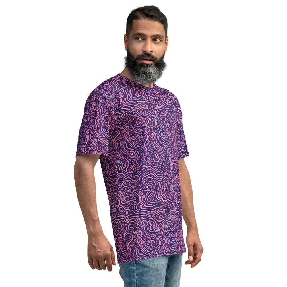 Ethereal Etch on Men's Crew Neck T-Shirt — Right