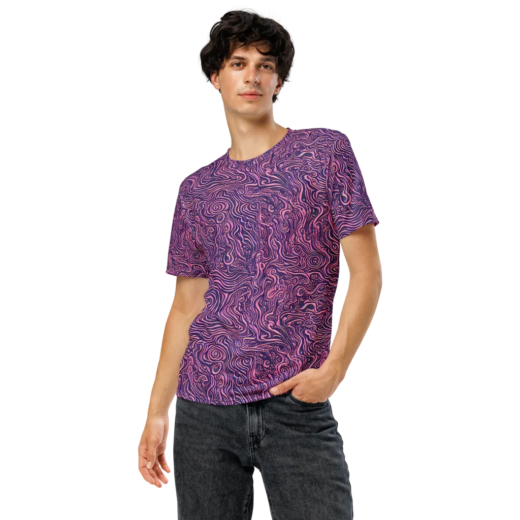 Ethereal Etch on Men's Crew Neck T-Shirt — Front