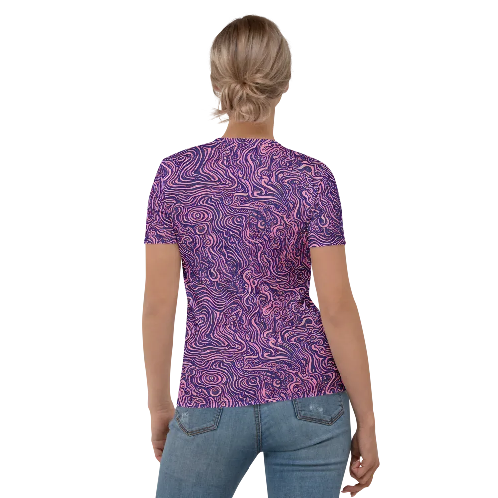 Ethereal Etch on Women's Crew Neck T-Shirt — Back