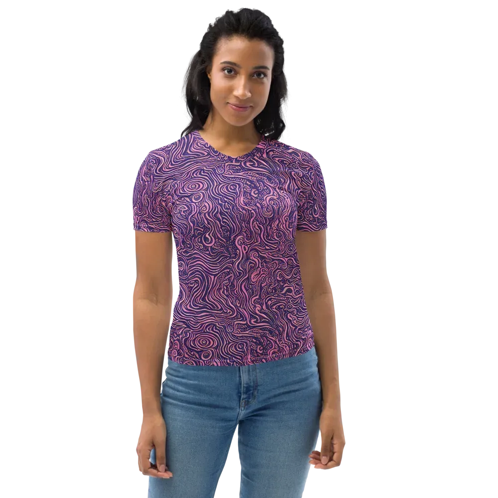 Ethereal Etch on Women's Crew Neck T-Shirt — Front