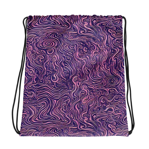 Ethereal Etch on a Drawstring Bag