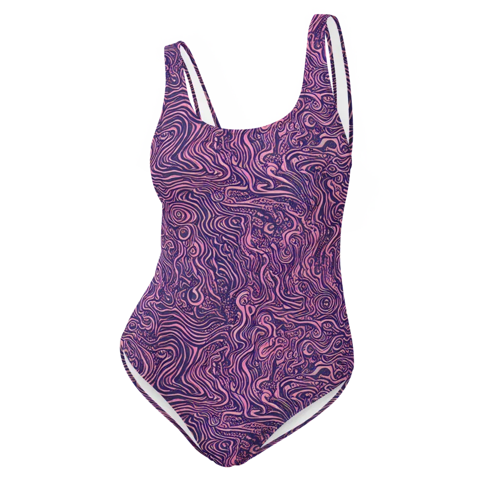 Ethereal Etch on One-Piece Swimsuit — Front