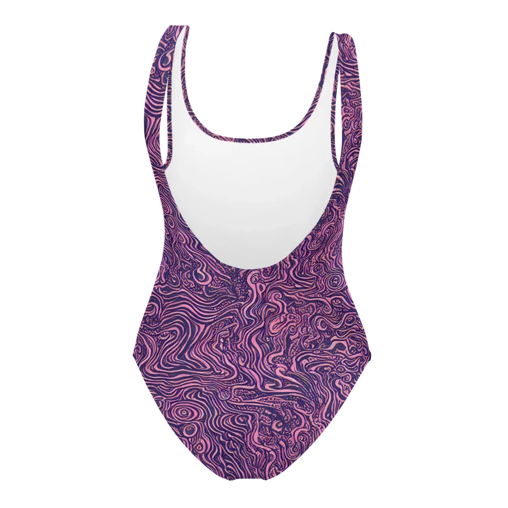 Ethereal Etch on One-Piece Swimsuit — Back