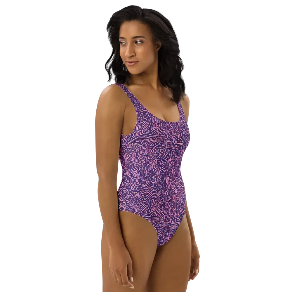Ethereal Etch on One-Piece Swimsuit — Right