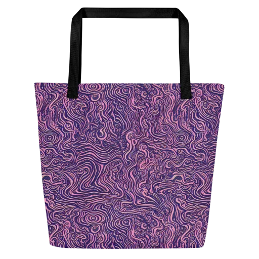 Ethereal Etch on a Large Tote Bag W/ Pocket