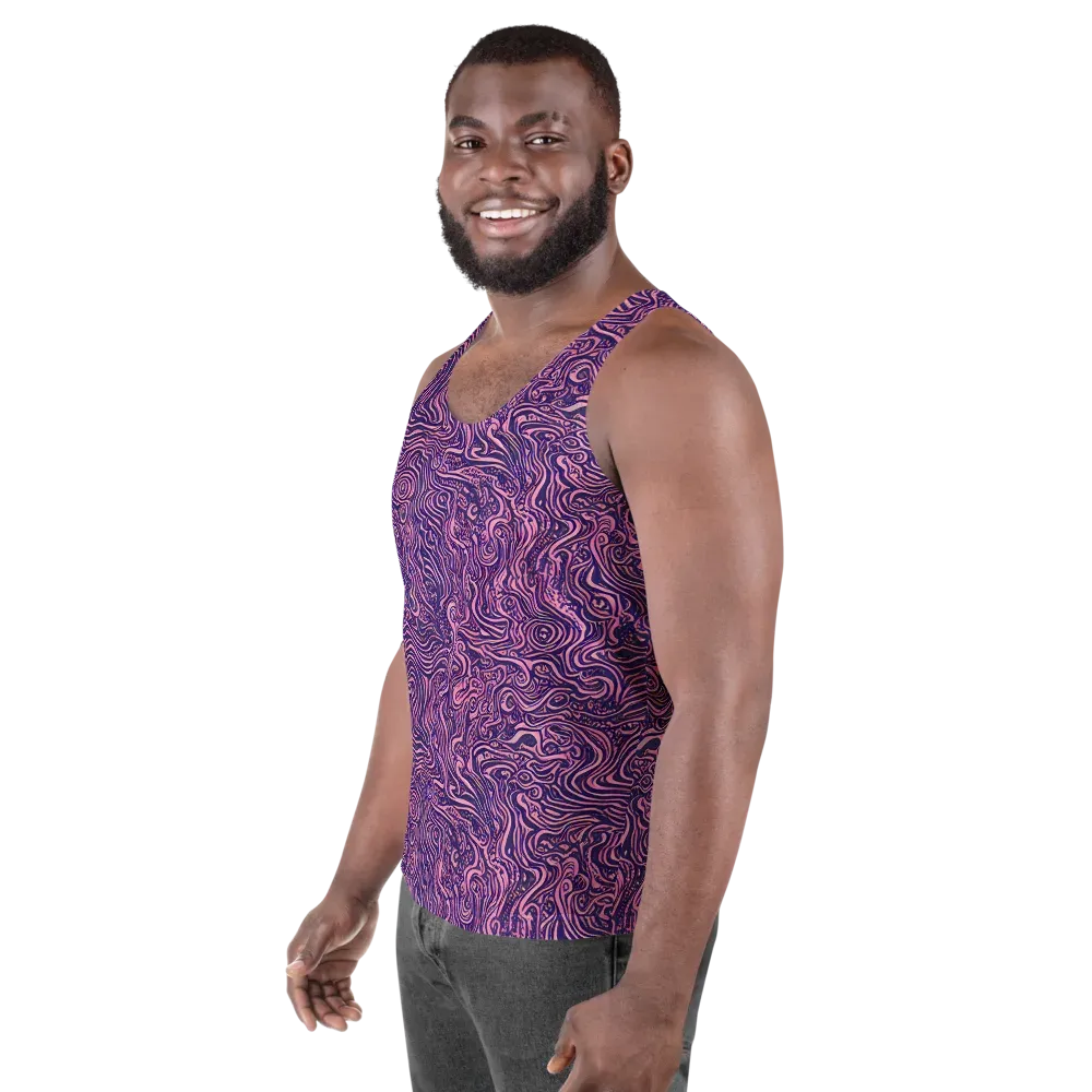 Ethereal Etch on Men's Tank Top — Left Front
