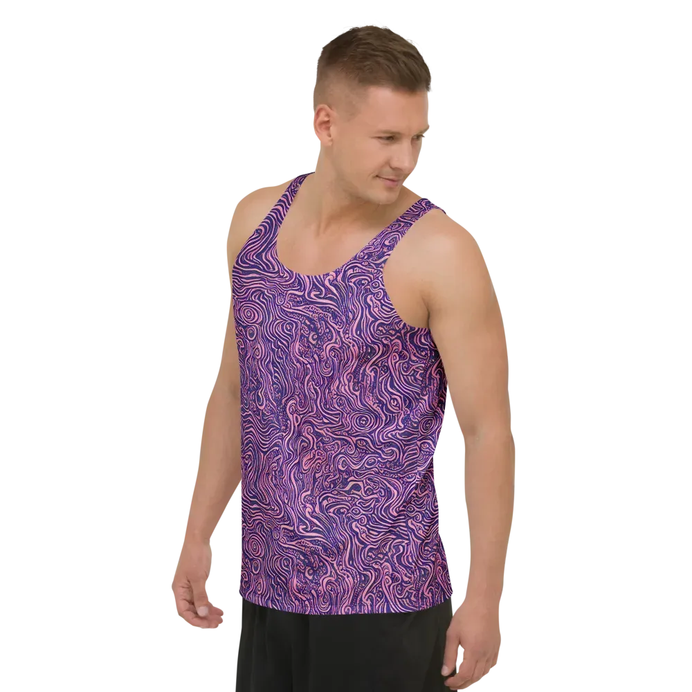 Ethereal Etch on Men's Tank Top — Left Front