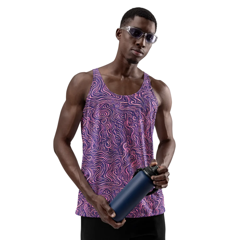 Ethereal Etch on Men's Tank Top — Front