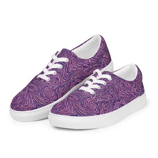 Ethereal Etch on a Men's Lace-Up Canvas Shoes