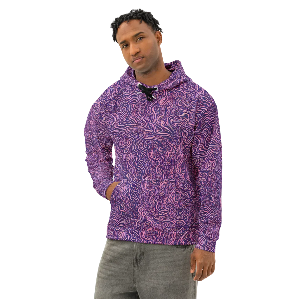 Ethereal Etch on Cotton Hoodie — Left Front