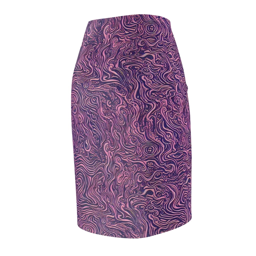 Ethereal Etch on Pencil Skirt — Back Side