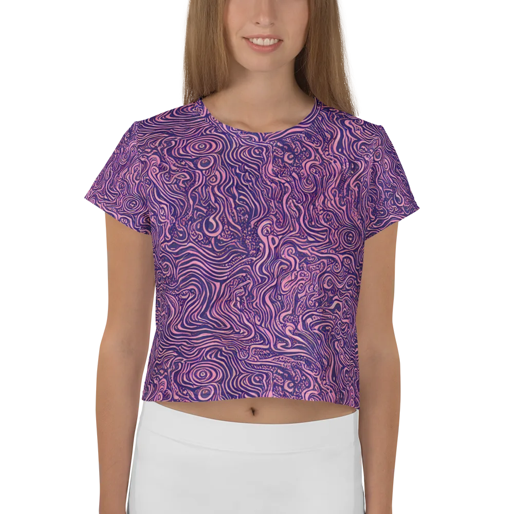 Ethereal Etch on Crop Tee — Front