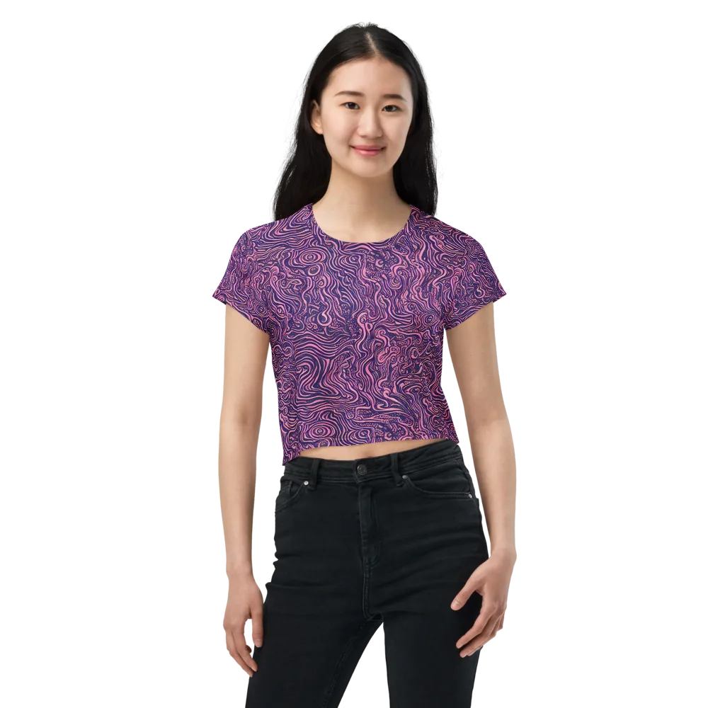 Ethereal Etch on Crop Tee — Front