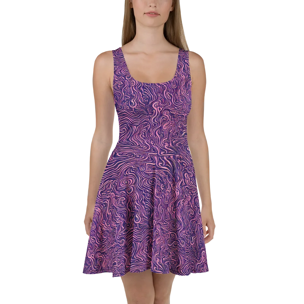 Ethereal Etch on Skater Dress — Front
