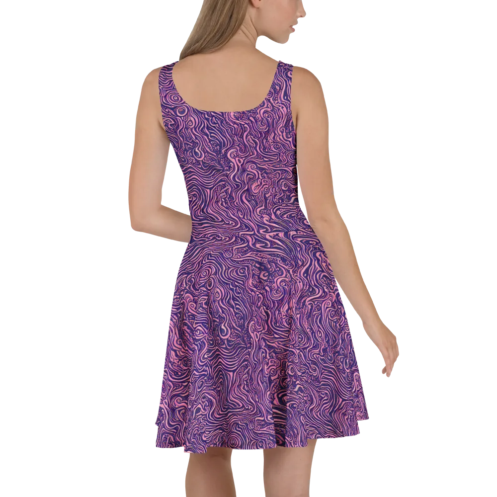 Ethereal Etch on Skater Dress — Back