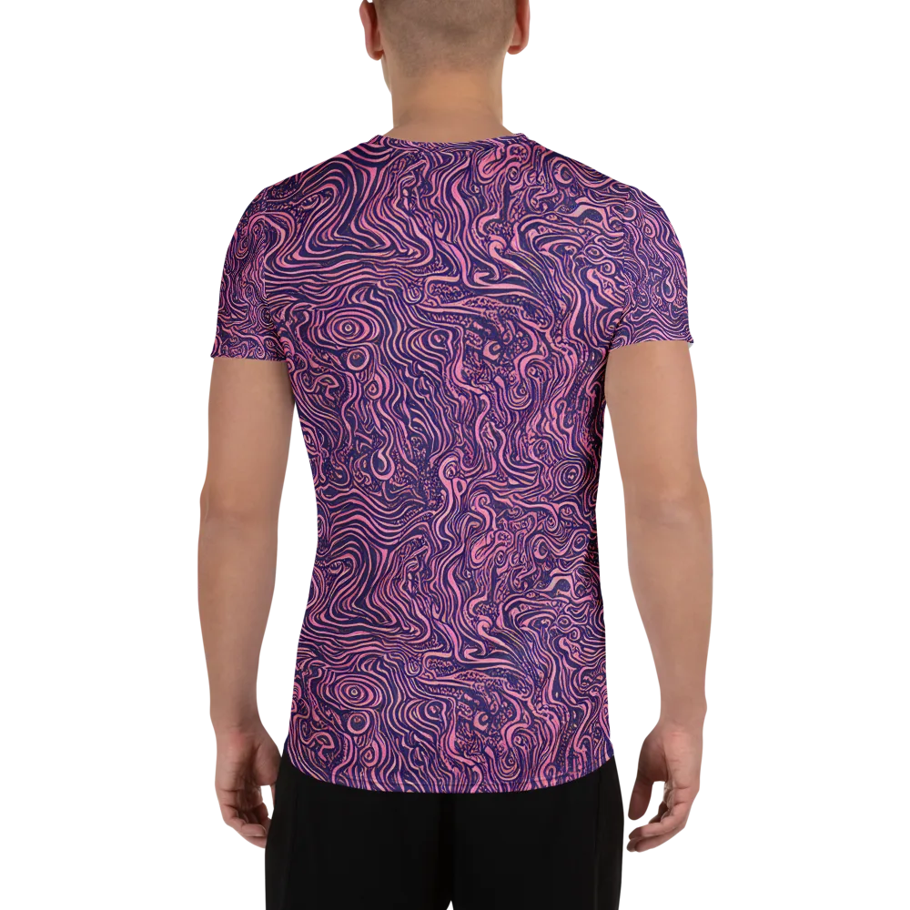 Ethereal Etch on Men's Athletic T-Shirt — Back