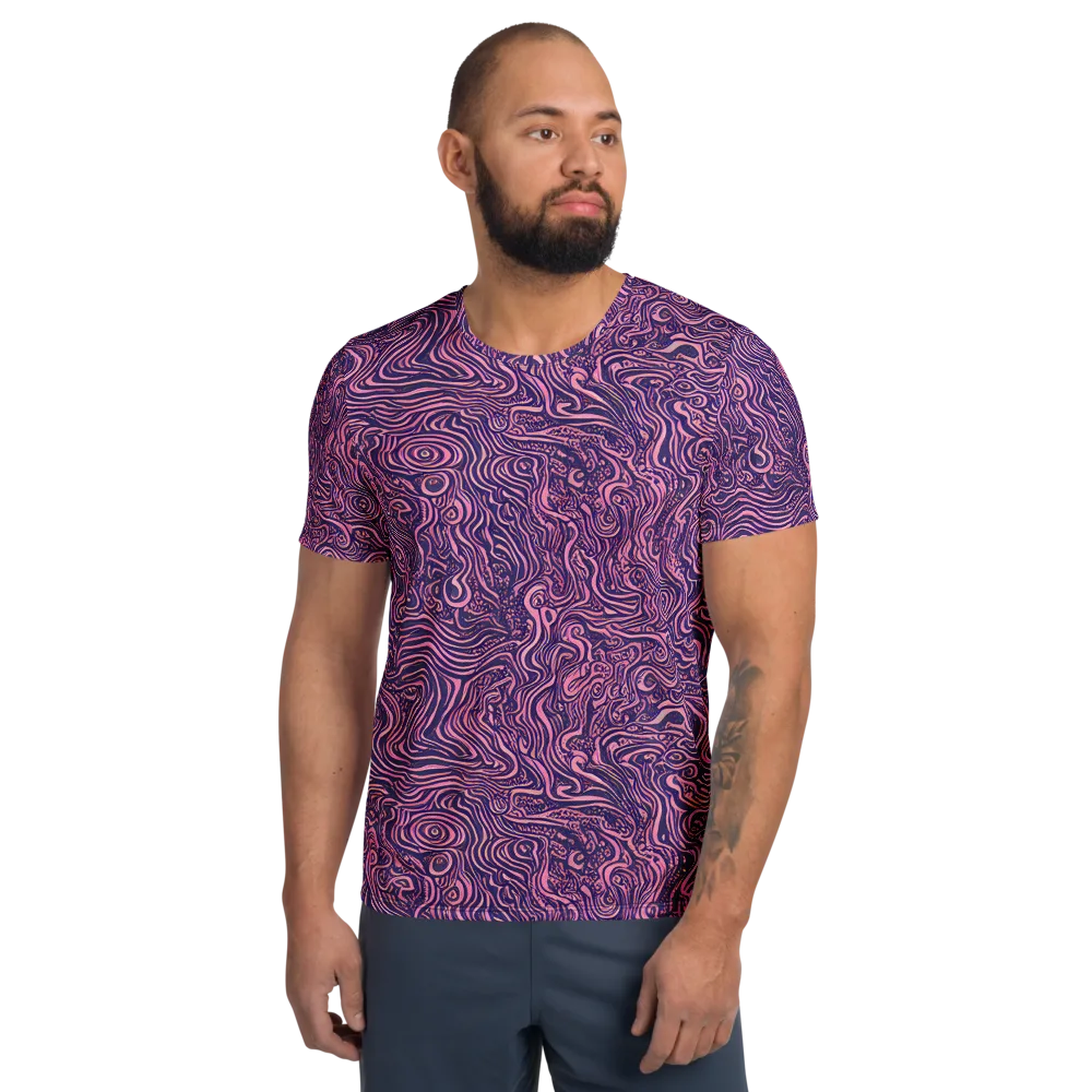 Ethereal Etch on Men's Athletic T-Shirt — Front