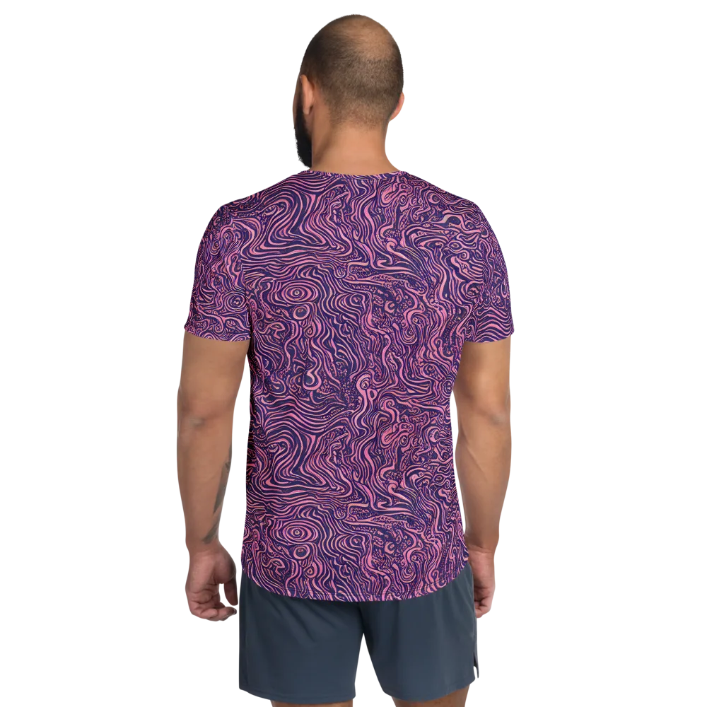 Ethereal Etch on Men's Athletic T-Shirt — Back