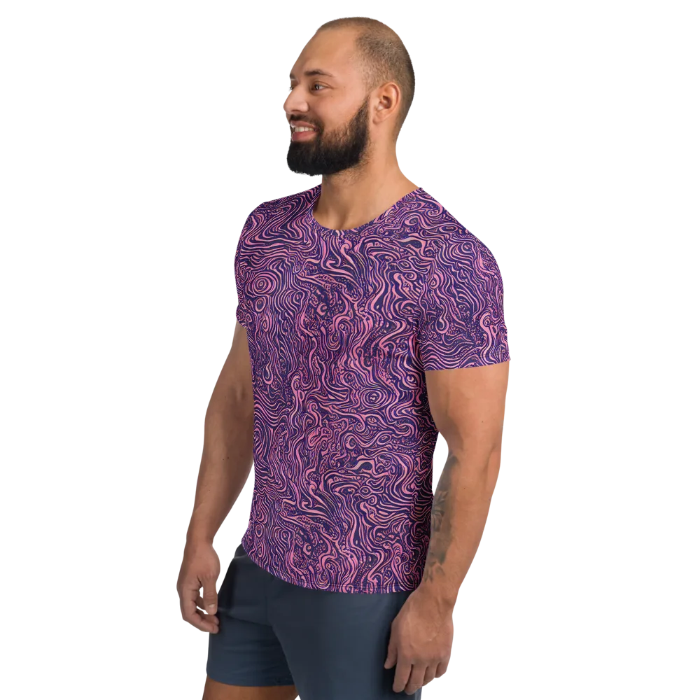 Ethereal Etch on Men's Athletic T-Shirt — Left