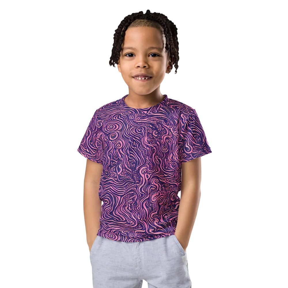 Ethereal Etch on Kids Crew Neck T-Shirt — Front