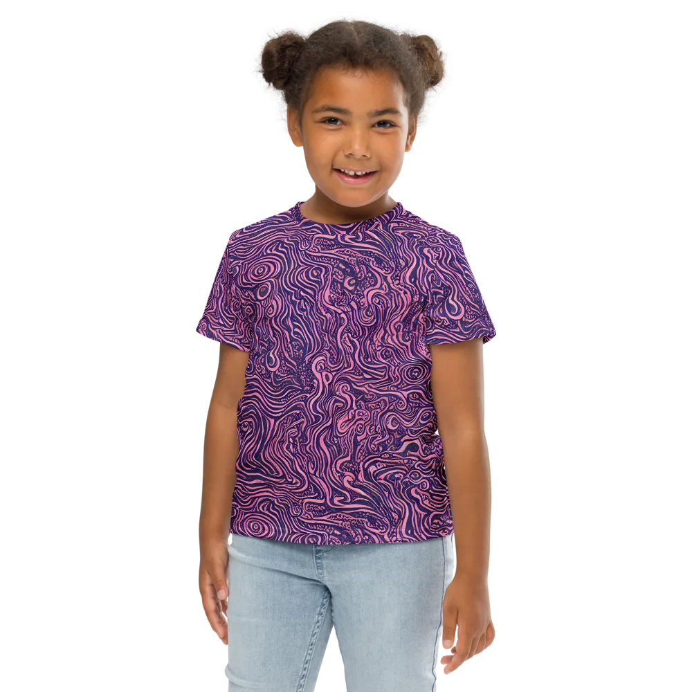 Ethereal Etch on Kids Crew Neck T-Shirt — Front