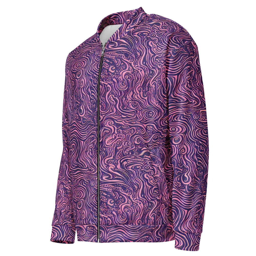 Ethereal Etch on Bomber Jacket — Left Front