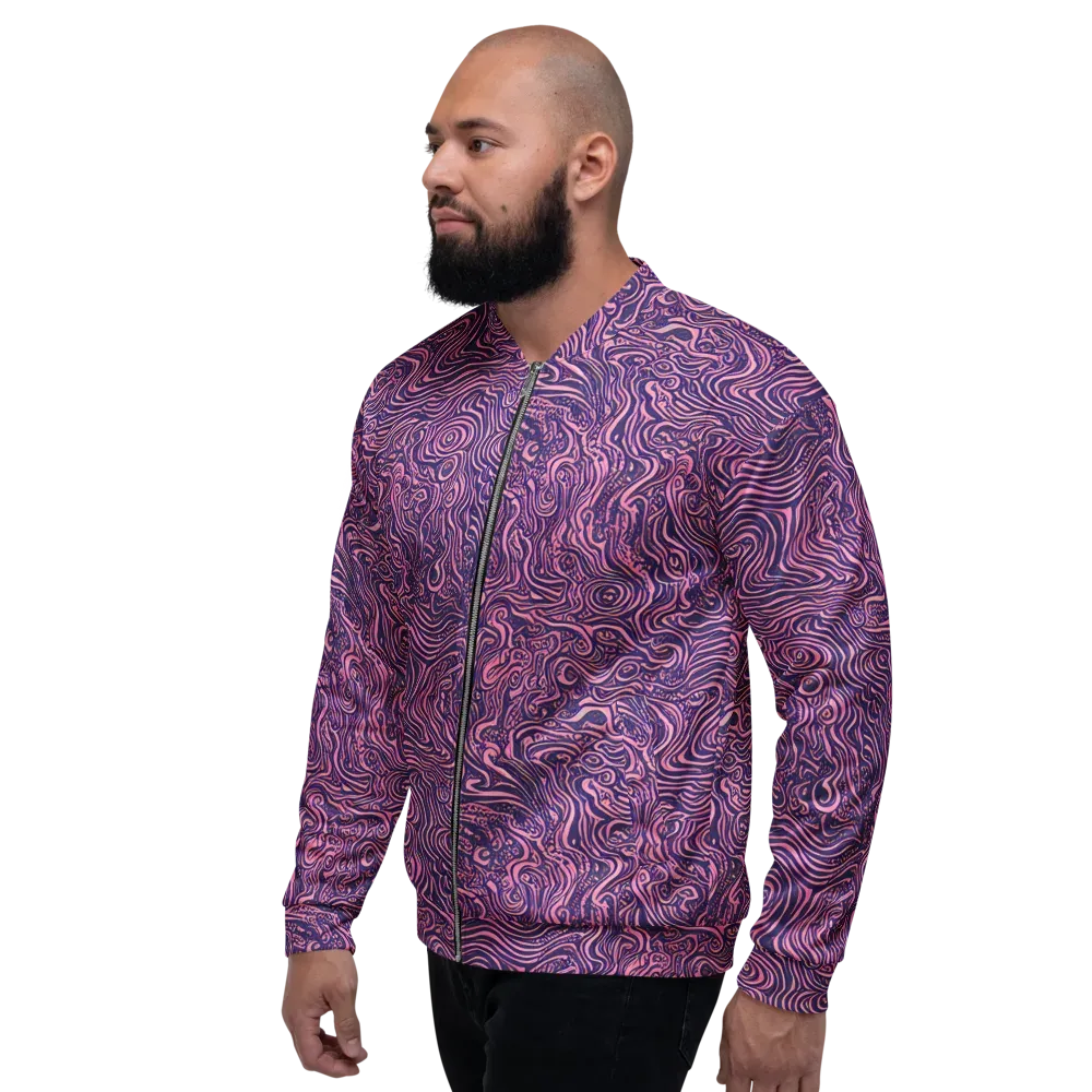 Ethereal Etch on Bomber Jacket — Left