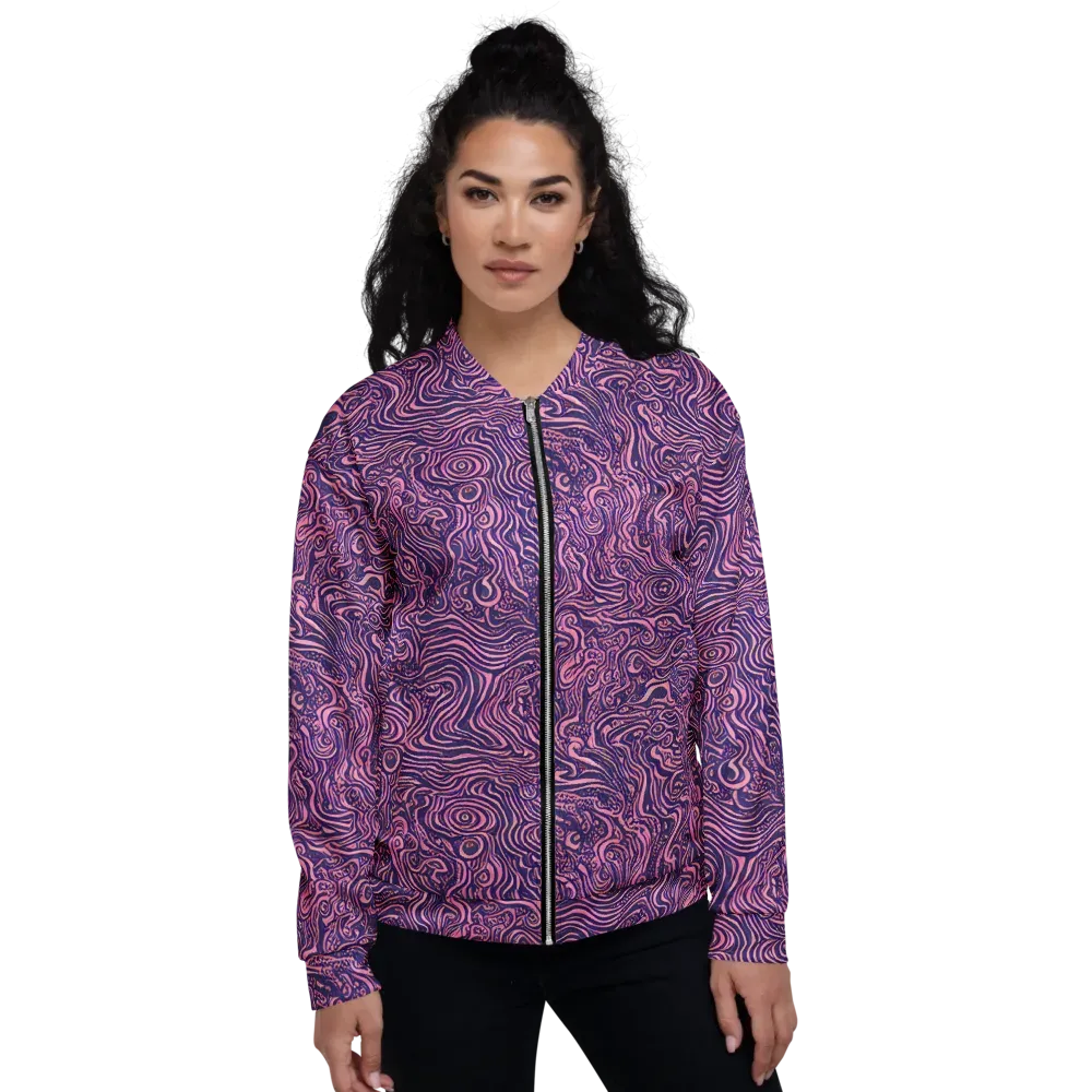 Ethereal Etch on Bomber Jacket — Front