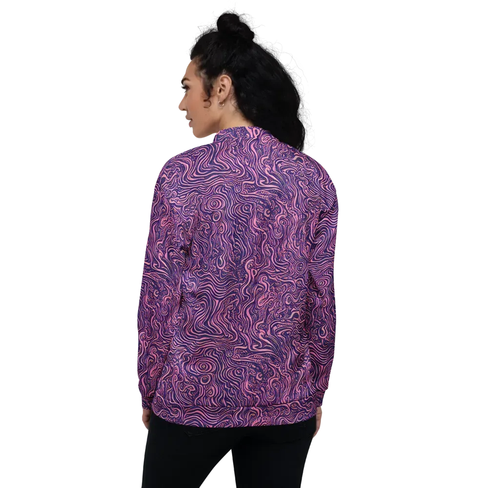 Ethereal Etch on Bomber Jacket — Back