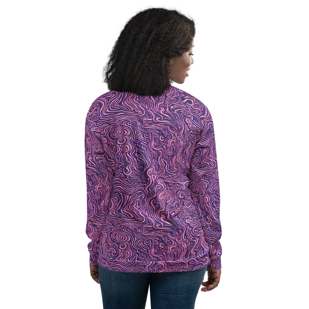 Ethereal Etch on Bomber Jacket — Back