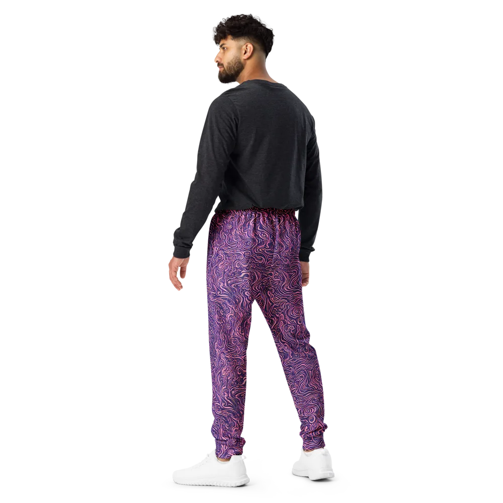 Ethereal Etch on Men's Joggers — Back