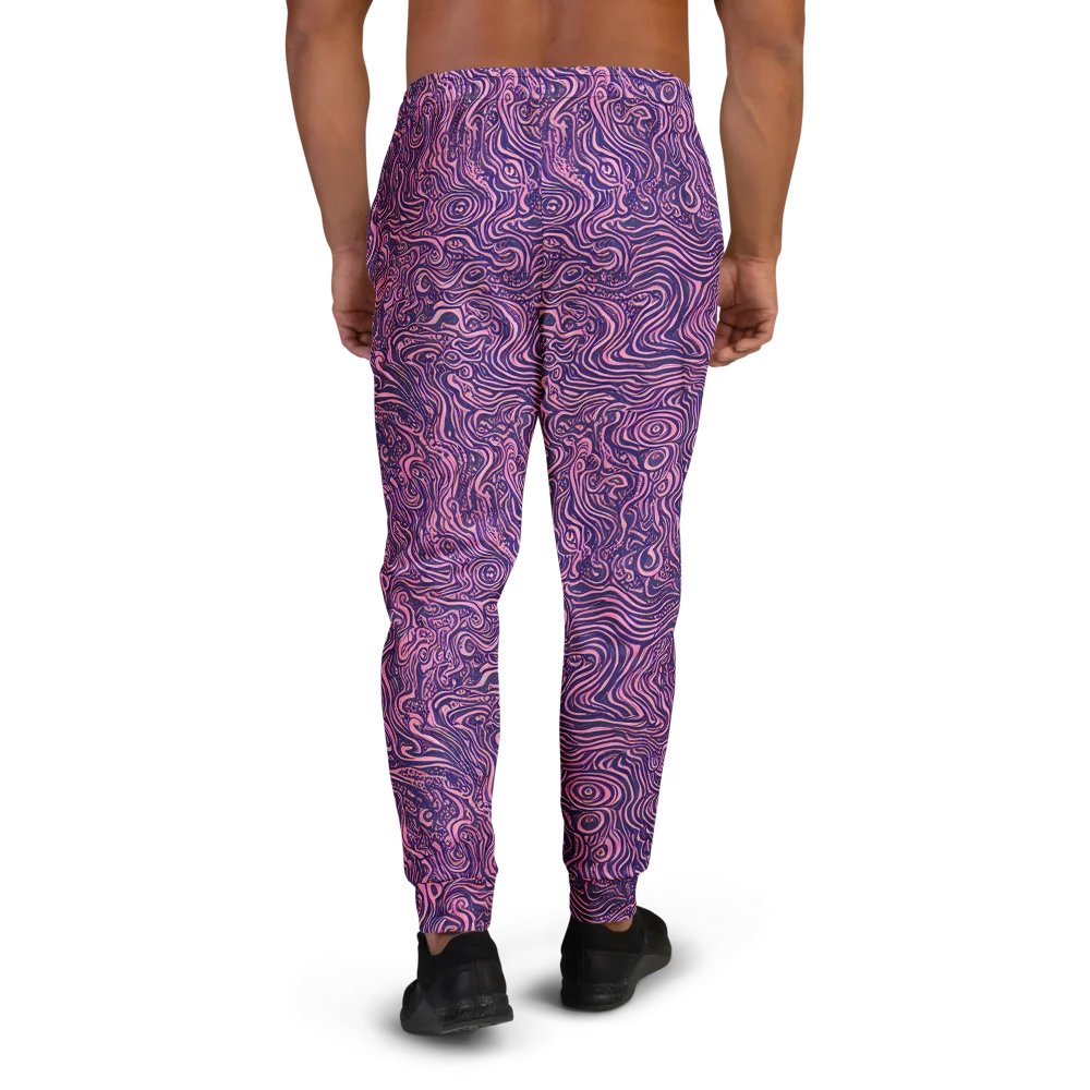 Ethereal Etch on Men's Joggers — Back