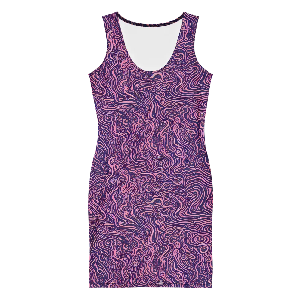 Ethereal Etch on Bodycon Dress — Front