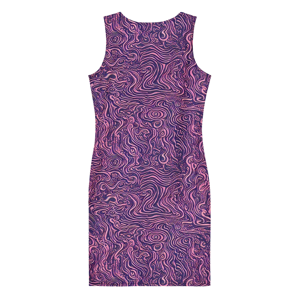 Ethereal Etch on Bodycon Dress — Back