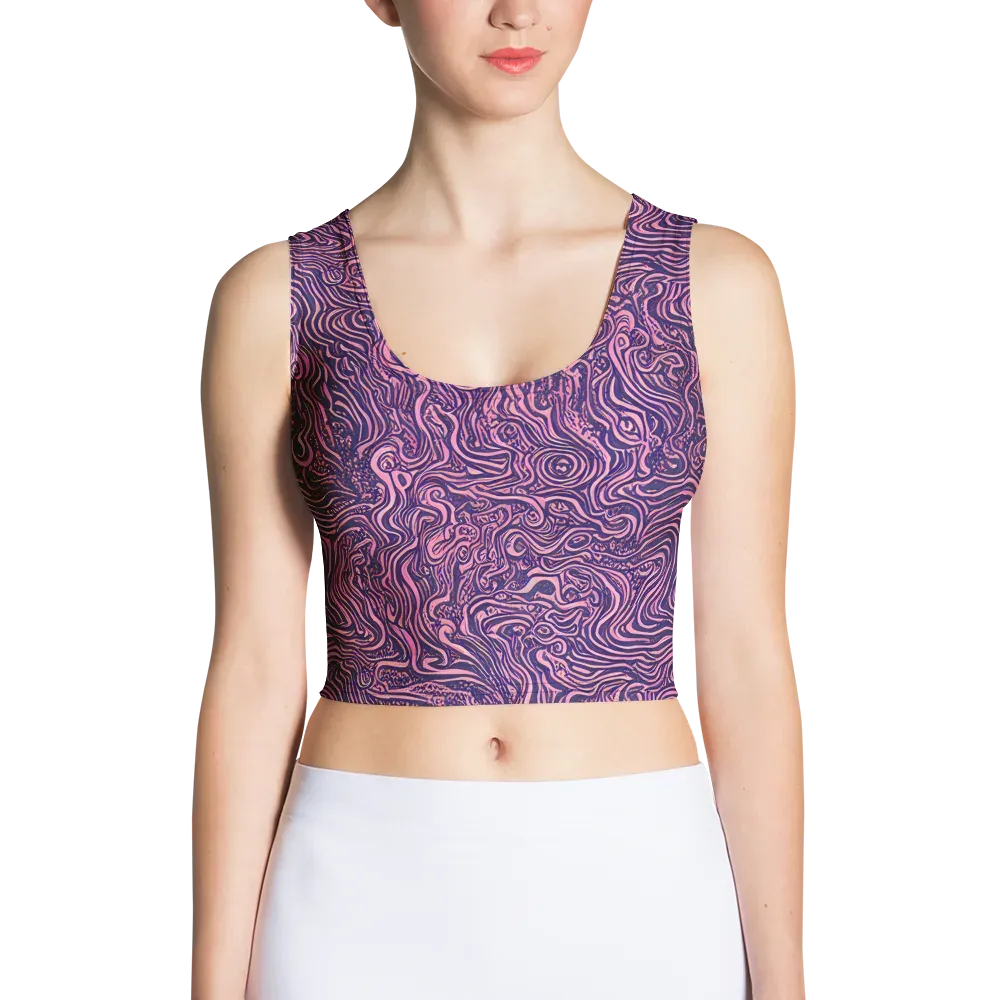 Ethereal Etch on Crop Top — Front