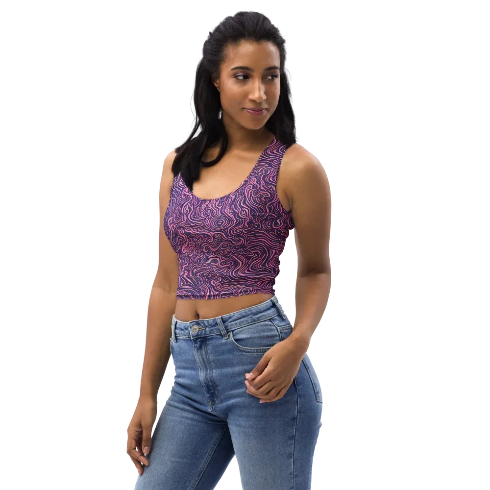 Ethereal Etch on Crop Top — Left Front