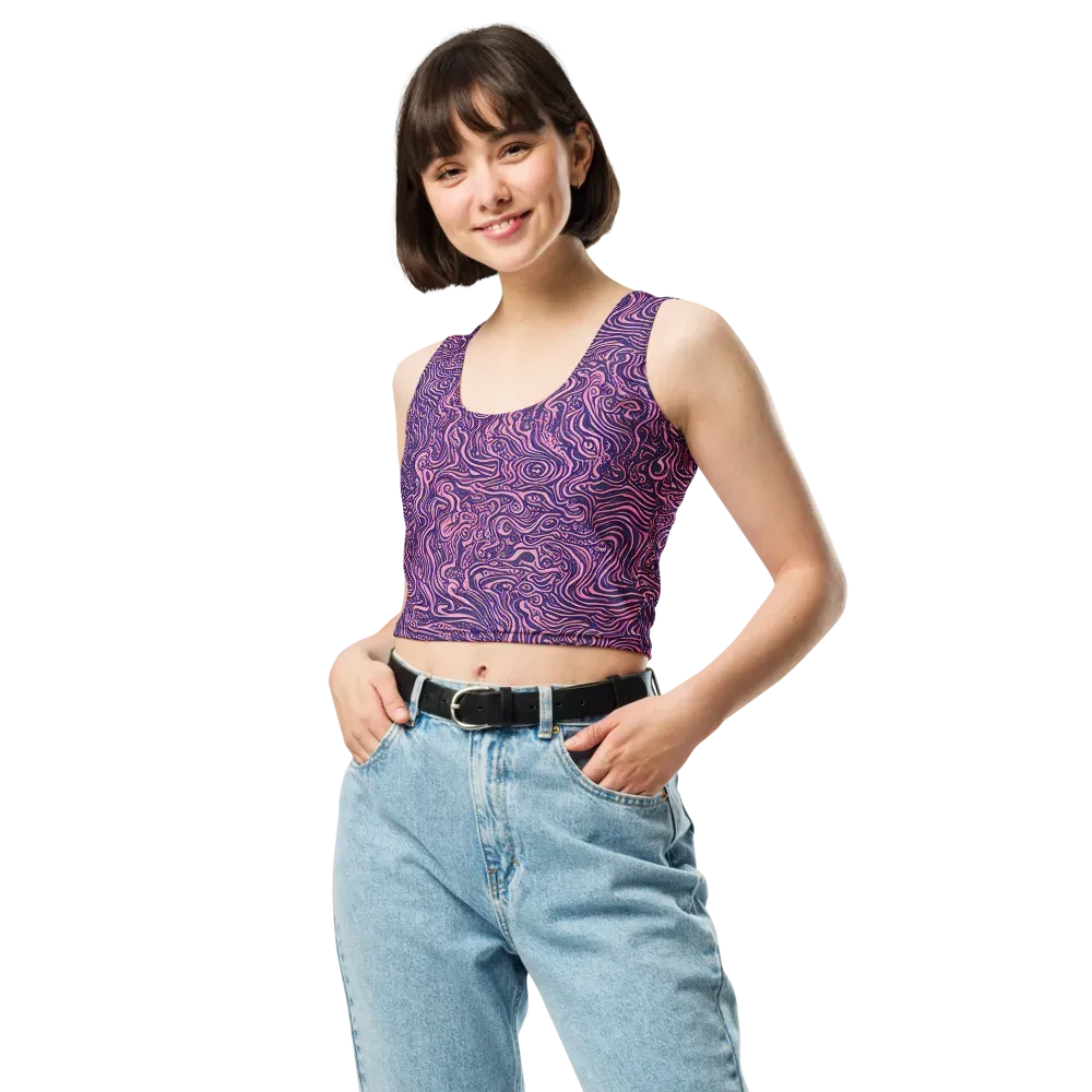 Ethereal Etch on Crop Top — Front