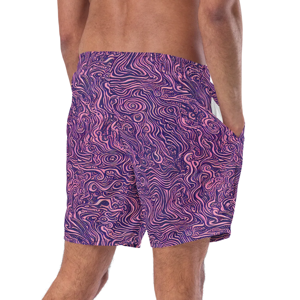 Ethereal Etch on Swim Trunks — Right Back