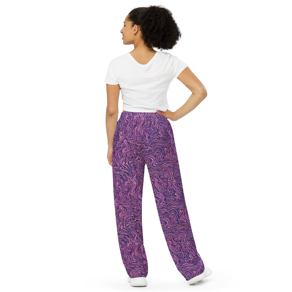 Ethereal Etch on Wide-Leg Pants — Back