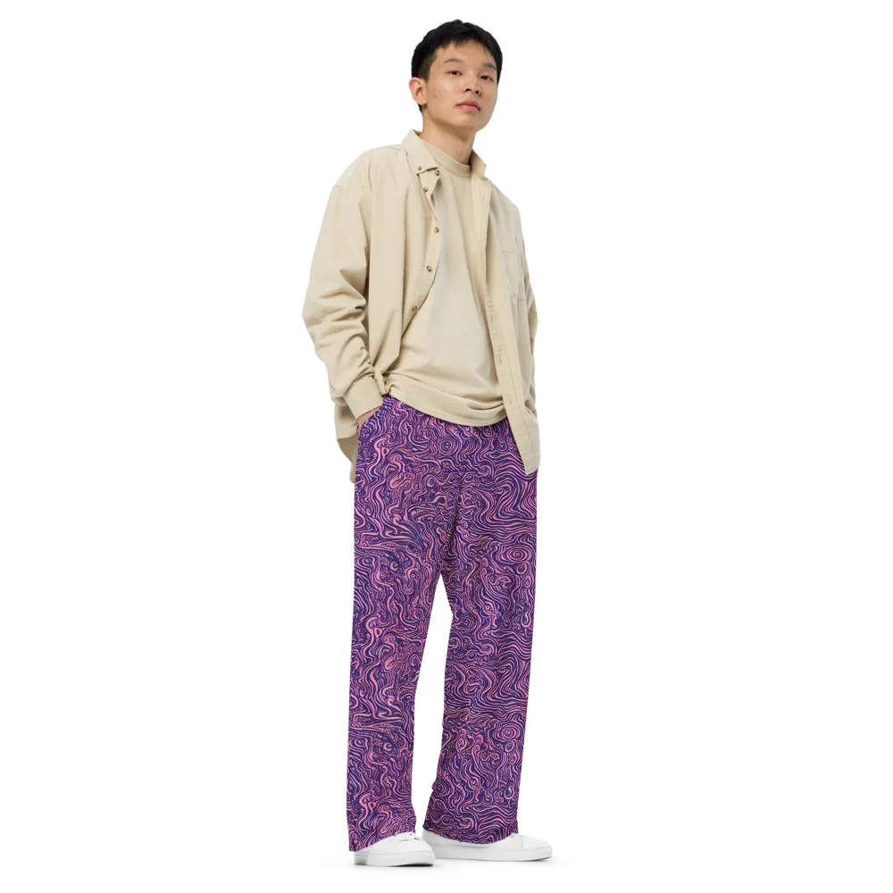 Ethereal Etch on Wide-Leg Pants — Right Front
