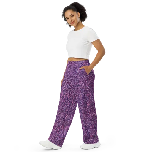 Ethereal Etch on a Wide-Leg Pants