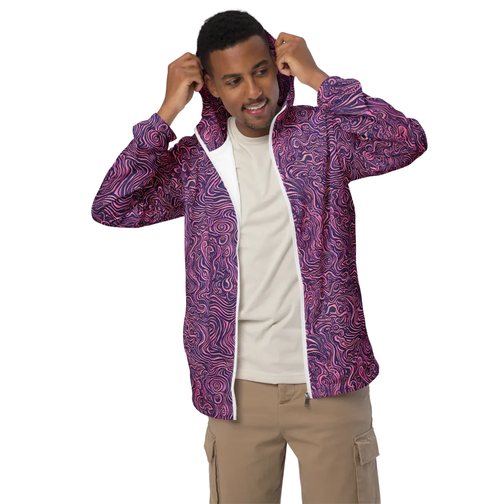 Ethereal Etch on Men's Windbreaker — Front