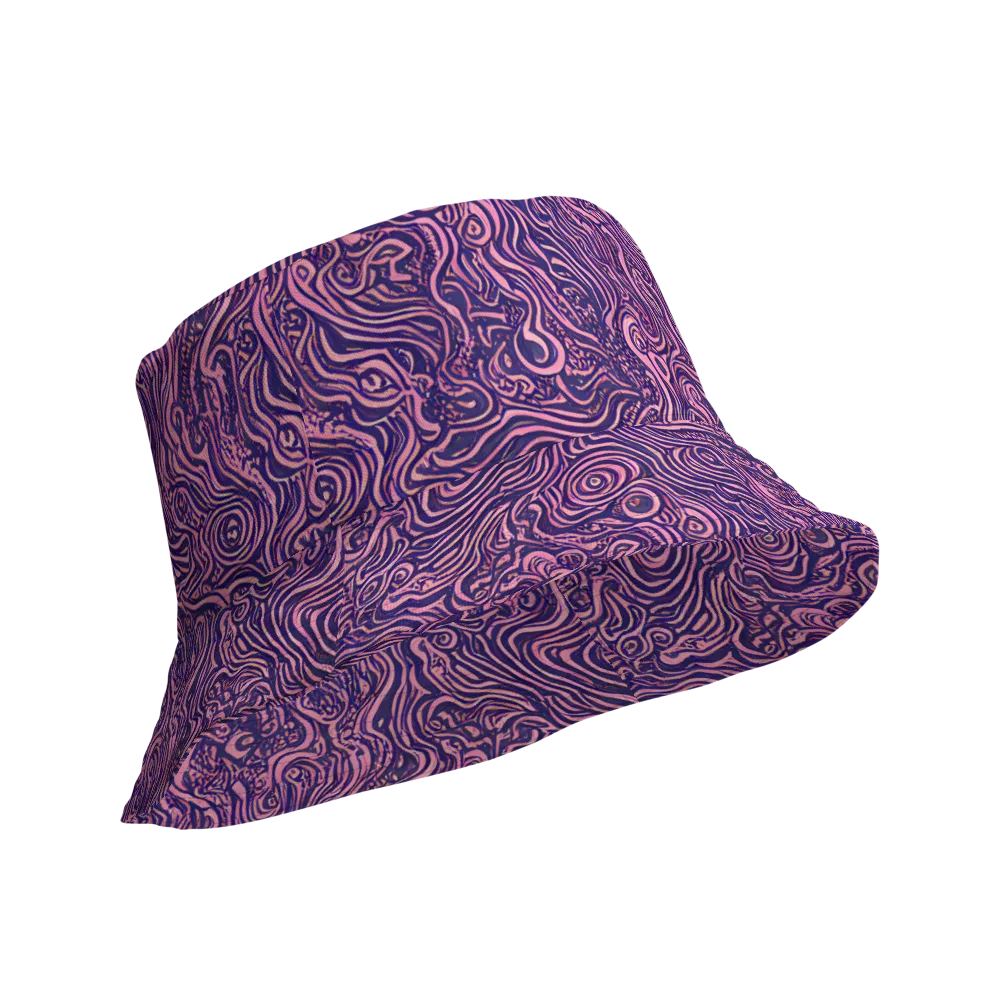Ethereal Etch on Reversible Bucket Hat — Product details Outside