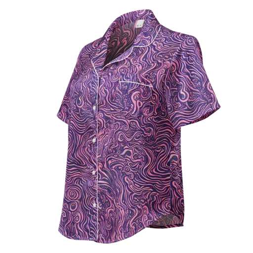 Ethereal Etch on a Women's Short Sleeve Pajama Top