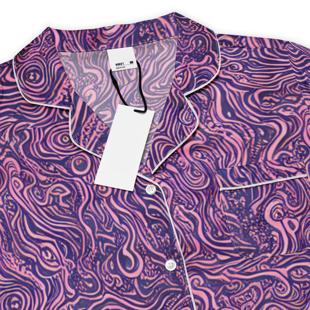 Ethereal Etch on Women's Short Sleeve Pajama Top — Product details