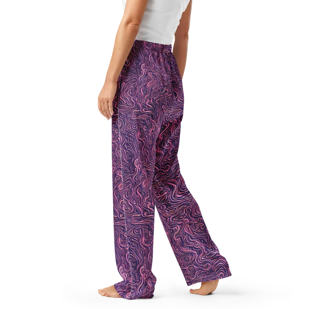 Ethereal Etch on Women's Pajama Pants — Left