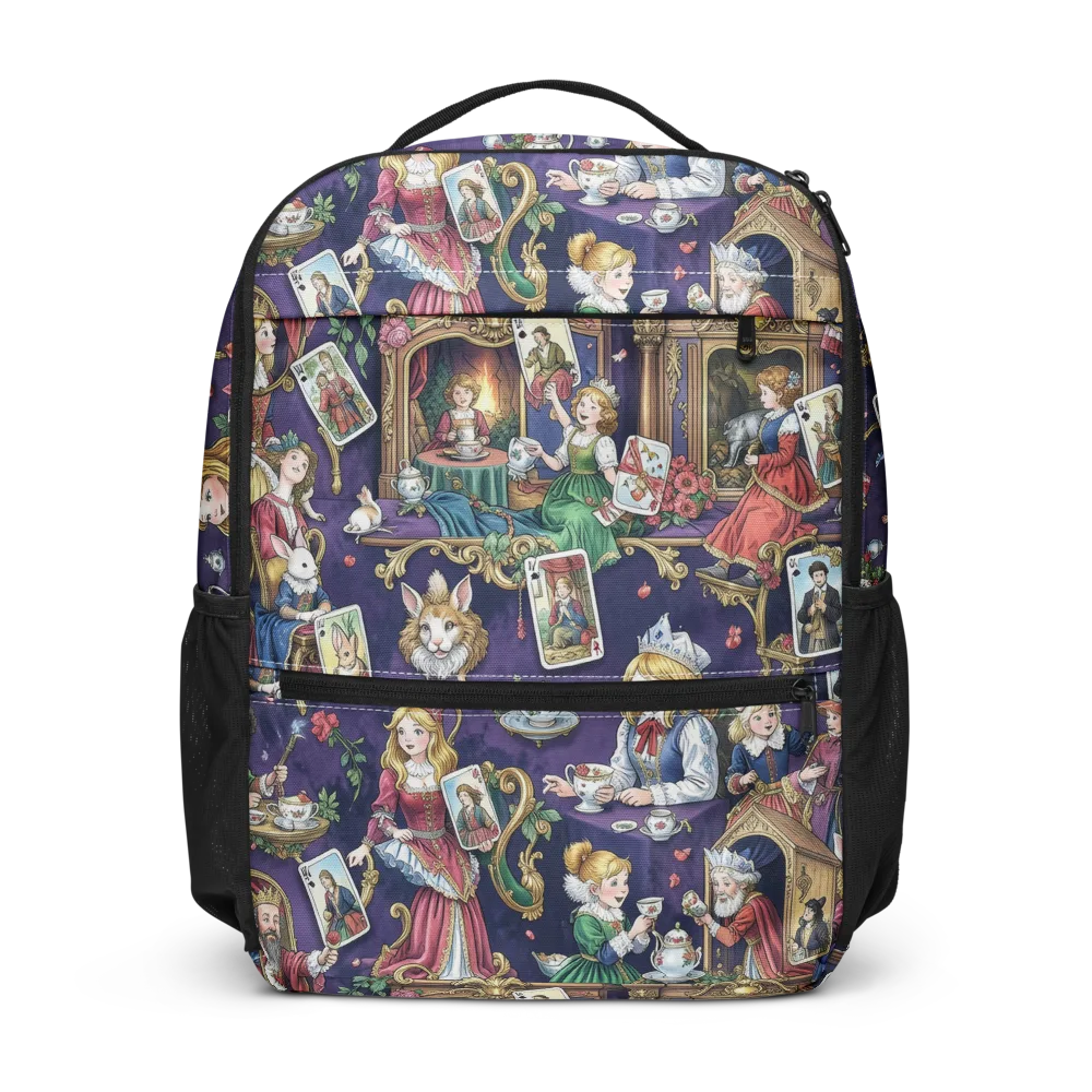 Wonderland Tableau on Utility Backpack — Front