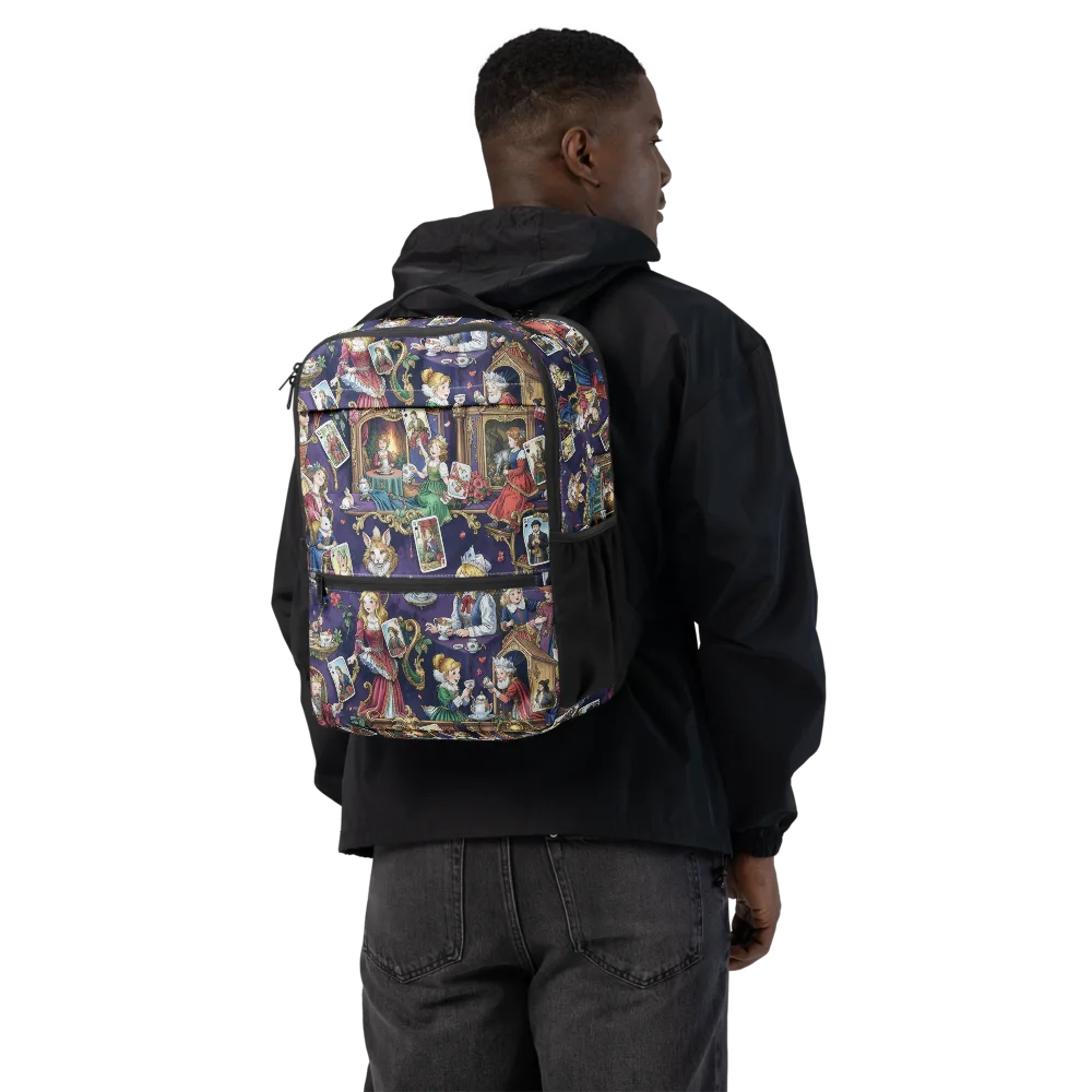 Wonderland Tableau on Utility Backpack — Back