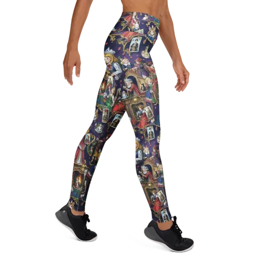 Wonderland Tableau on a Yoga Leggings