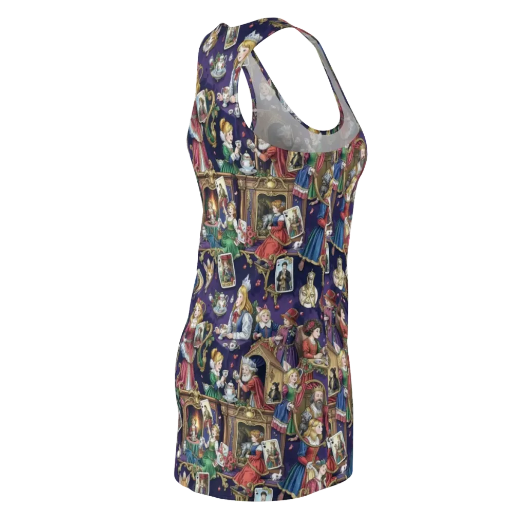 Wonderland Tableau on Racerback Dress — Back Side